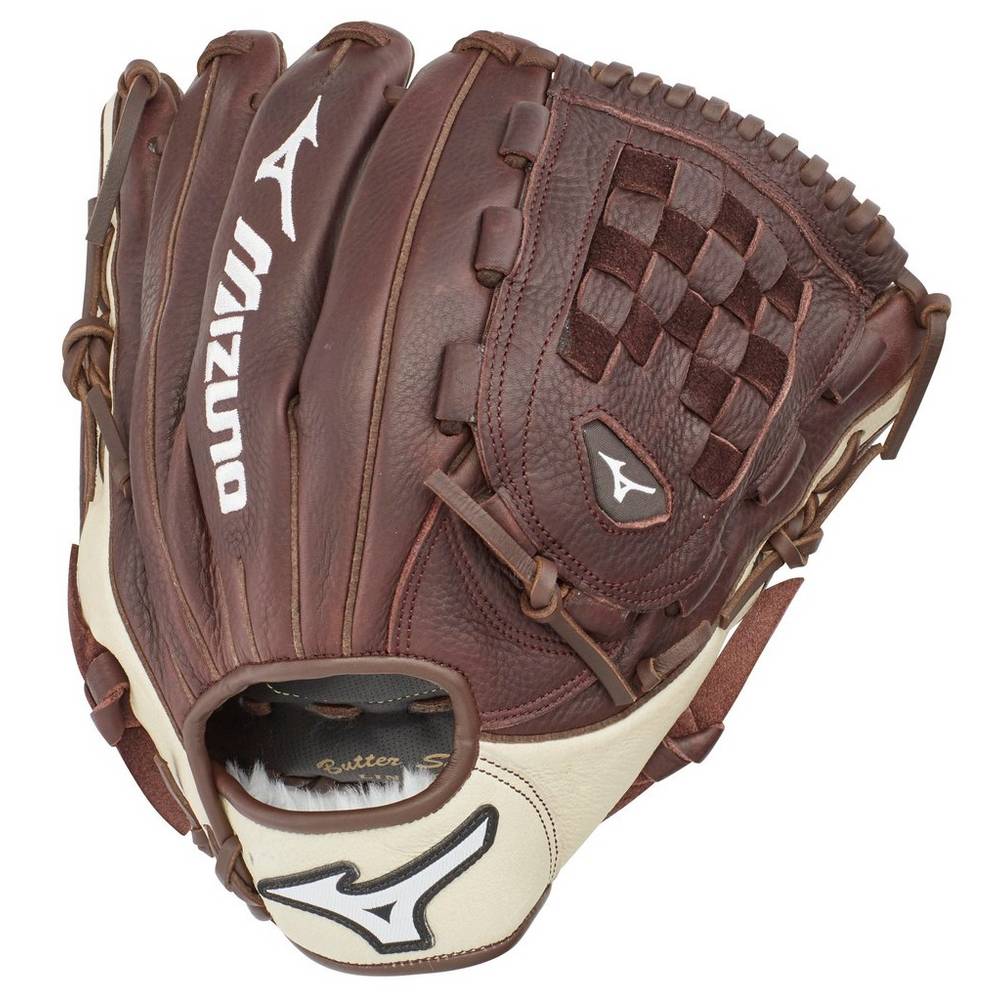 Mizuno Men's Franchise Series Pitcher/Outfield Baseball Glove 12" Coffee/Silver (312628-QMX)